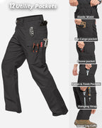 Men's Stretch Ripstop Work Pants - 12 Pockets