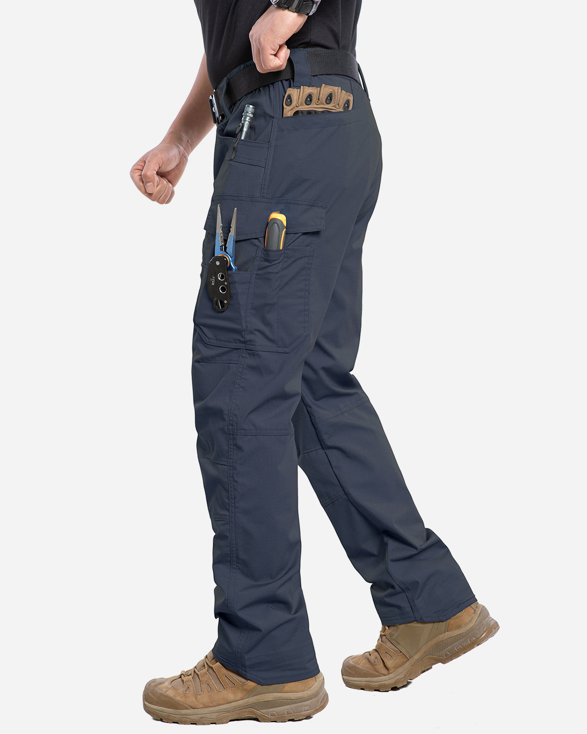Men's Stretch Ripstop Work Pants - 12 Pockets